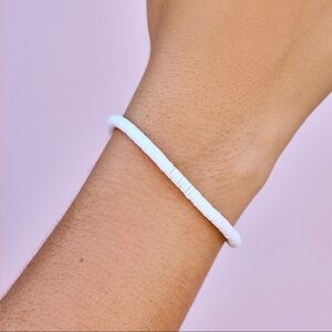 Pura Vida White Disc Bracelet